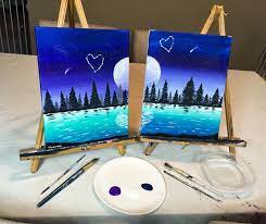 Maybe you would like to learn more about one of these? Couples Painting Date Night At Home Paint Sip Couple S Edition Friend Painting Couples Canvas Painting Night Painting