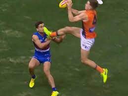 Maybe, maybe not — that will come down to the severity of the was it a free kick? Toby Greene Mrp Afl Slaps Gws Star With Fine Over Kick To Luke Dahlhaus Herald Sun