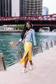 Making A Statement With Nike Air Max 270 React Cranberry Tantrums In 2020 Preppy Summer Outfits Dress With Sneakers Cool Summer Outfits