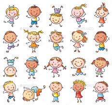 Twenty Sketchy Happy Kids Jumping With Joy Kids Doodles Cartoon Kids Happy Kids