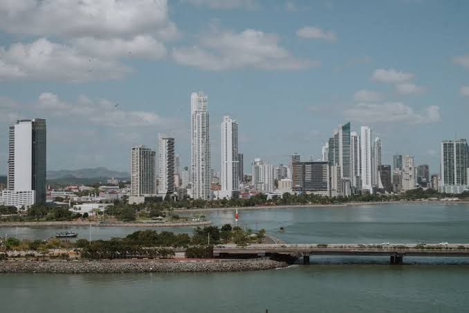 Panama City's modern skyline, AI generated