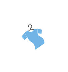 Pinkish coral bluevector isolated illustration. Clothes Hanger Logo Vector Images Over 3 600