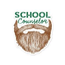 Manly School Counselor Sticker Bearded School Counselor Etsy School Counselor School Counselor Gifts School Counseling Gifts