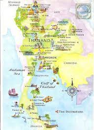 Thailand Tourist Thailand Map Thailand Vacation