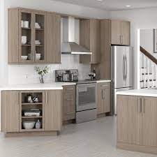 There is no magic rule that says kitchen cabinets should not be at hand reach. Hampton Bay Designer Series Edgeley Assembled 30x34 5x23 75 In Base Kitchen Cabinet In Driftwood B30 Eddw The Home Depot