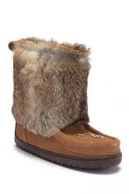 Manitobah Mukluks Nordic Genuine Rabbit Fur Genuine Sheepskin Lined Boot Nordstrom Rack