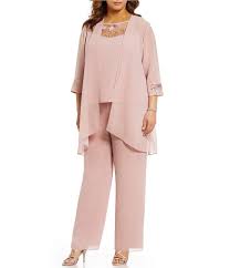 Le Bos Plus Chiffon Embroidered 3 Piece Pant Set In 2019