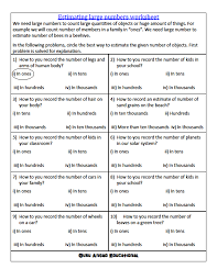 The sun is a star similar to the other stars in the sky but it is much closer to the earth. 3rd Grade Math Worksheets On Estimating Numbers Steemit