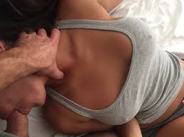Hot Tan Brunette Girl With Huge Tits And Her Nipples Poking ...