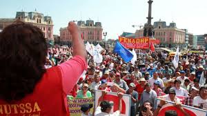 Cgtp inició marcha al congreso de la república]. Trabajadores Afiliados A La Cgtp Recuerda Dia Del Trabajo Con Masiva Marcha Tvperu