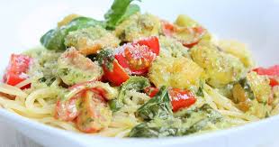Ein Lieblingsgericht Bei Vapiano Von Meinem Gottergatten Ist Scampi E Spinaci Nudeln In Einer Basilikum Sahn Thermomix Rezepte Rezepte Einfache Gerichte