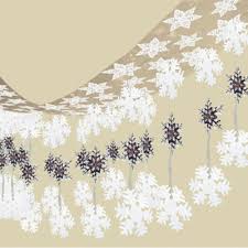.christmas decorations for banisters and mantels, doorways and entryways, walls, the ceiling and what's christmas without a little shine? Let It Snow Christmas Hanging Ceiling Decoration 3m Partyrama