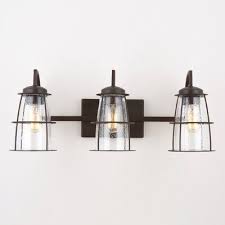 Mansour 3 Light Vanity Light Joss Main Rustic Bathroom Lighting Rustic Bathroom Light Fixtures Rustic Vanity Lights