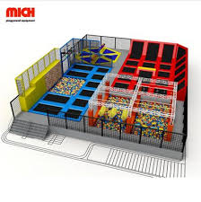 Kids Big Fitness Jumping Amusement Trampoline Park For Adults Trampoline Park Trampoline Park Equipment