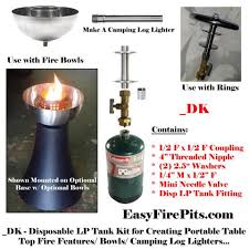 While wearing safety glasses, fire up the propane torch. Dk Kit Universal Adjustable Disposable Propane Tank Kit For Diy Fire T Diygasfirepits Com
