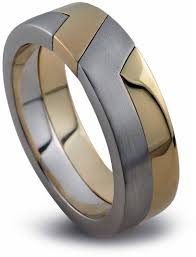 Unity Ring Wedding Ring 14k White Gold Unity Ring Puzzle Ring