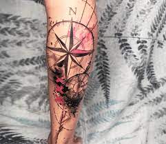 Minimalist windrose tattoo by stanislava pinchuk. Wind Rose Tattoo By Thomas Acid Post 29149