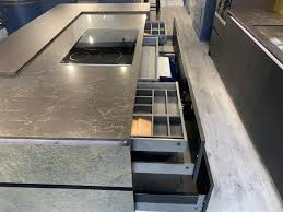 We did not find results for: Beautiful Ex Display Bauformat Berlin Black Silky Matt Gold Stone Veneer Handleless Kitchen Island Bosch Appliances Caeserstone Woodlands Worktops Oak Tabaco Breakfast Bar