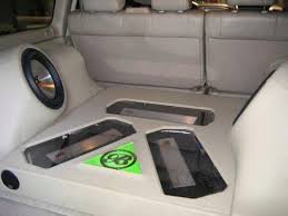 Ta Series Amplifiers Flush Mounted Into A False Floor In The Cargo Area Of An Suv Subwoofers In Fiberglass Encl Car Amplifier Car Audio Car Audio Installation