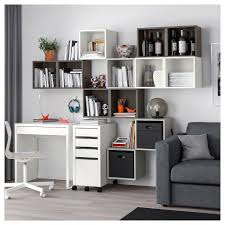 Eket Wall Mounted Cabinet Combination White Dark Gray Light Gray Shop Here Ikea Wall Mounted Cabinet Eket Ikea Wall Storage