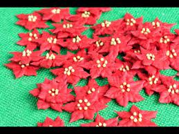 Royal Icing Poinsettia Flowers Haniela S Youtube Royal Icing Flowers Royal Icing Transfers Sugar Cookie Royal Icing