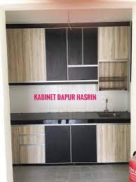 Pemasangan kabinet dapur putih menggunakan material nyatoh. Project Kitchen Cabinet Material Kabinet Dapur Hasrin Facebook