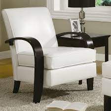 Papillion Bonded Armchair By Latitude Run Leather Accent Chair White Leather Accent Chair Leather Chair