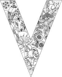 Letra V Para Colorear