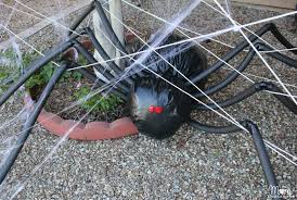The craft experts at hgtv.com share cute and easy spider crafts you can make for halloween. Diy Halloween Yard Decor Giant Spider In Spiderweb Mom Endeavors