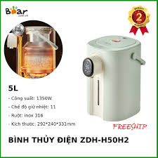 Bình thủy điện thép không gỉ 316 Bear ZDH-H50H2 - BEAR.com.vn