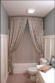 When decorating the rest of the space, use the curtain as your focal. 15 Cheap Ways To Upgrade The Most Under Appreciated Room In The House Apartment Decorating Rental Elegant Shower Curtain Apartment Decor