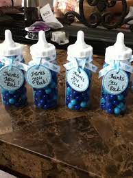 Candy Filled Baby Bottle Shower Favors Baby Boy Christening Baby Shower Baby Boy Shower