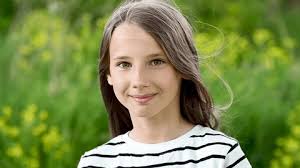 Cute Young Girl Windy Brown Hair Stock Photo 2342804077