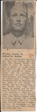 PFC Wesley Easter (1911-1944)
