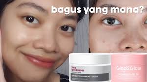 MOISTURIZER GLAD2GLOW VS THE ORIGINOTE? REVIEW JUJUR MOISTURIZER 40 RIBUAN