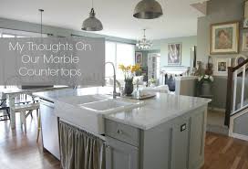 my thoughts on our marble countertops