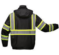 GSS Enhanced Visibility Ripstop Winter Bomber Jacket Black 8011