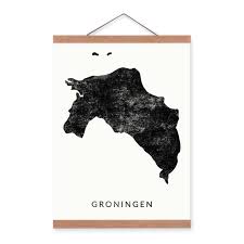Poster Plattegrond Groningen Groningen Poster Plattegrond