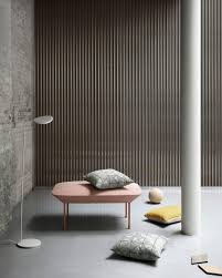 Ridged Walls And High Ceilings Make The Perfect Space For Our Oslo Pouf And Leaf Floor Lamp Muuto Scandinaviande Floor Lamp Living Room Inspiration Flooring
