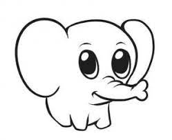 Draw a line on the eye. How To Draw A Simple Elephant Step By Step Safari Animals Cute Elephant Drawing Easy Elephant Drawing Baby Animal Drawings