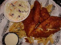 California Fish Grill El Segundo Ca Fish Chips Cole Slaw And Butter Sauce Fish And Chips Butter Sauce Coleslaw