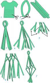 Reciclar Camiseta Diy Diy Ideen Maceteros Colgantes Macetas Colgantes Manualidades