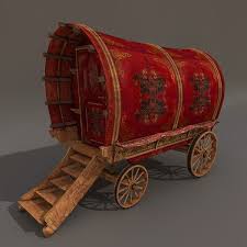 Circus Cart 3d Model Circus 3d Model Miniature Wagon