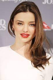野村pickup model miranda kerr ミランダカーのカラー 美髪 サイドヘアスタイル ロマンチックなヘアスタイル