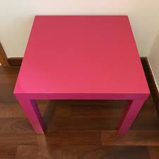 Summer is almost gone but there's still time to save! Hot Pink Coffee Side Table Ikea Lack Furniture Home Living Furniture Tables Sets On Carousell