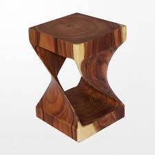 Tolix 4 tabourets brut verni h au choix. Tabourets Atypik Home Tabouret En Bois Design En Forme De Z Cuisine Maison