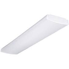 Clear prismatic diffuser with metal ends. Lithonia Lighting Part Lb 2 32 Mvolt Geb10is Lithonia Lighting 4 Ft 2 Light White Fluorescent Low Profile Wraparound Wrap Around Fixtures Home Depot Pro
