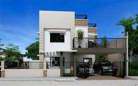 See more ideas about house, modern house design, house exterior. Montemayor Four Bedroom Fire Walled Two Story House Design With Roof Deck Pinoy House Designs Pinoy House Designs