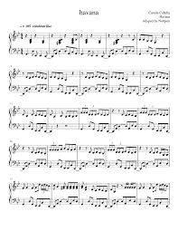 Pop piano sheet music piano music with letters reading sheet music clarinet sheet music cello music easy piano sheet music music chords sheet music notes havana. Havana Sheet Music For Piano Solo Musescore Com