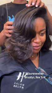 Style from @laurenevehair of @h2salonbrooklyn in Brooklyn, New York,  @laurenevehair ..., Hair by Lauren @laurenevehair 😍👏🏾, #h2salon  #h2salonbrooklyn #brooklynhairstylist #blacksalon #silkpress ...